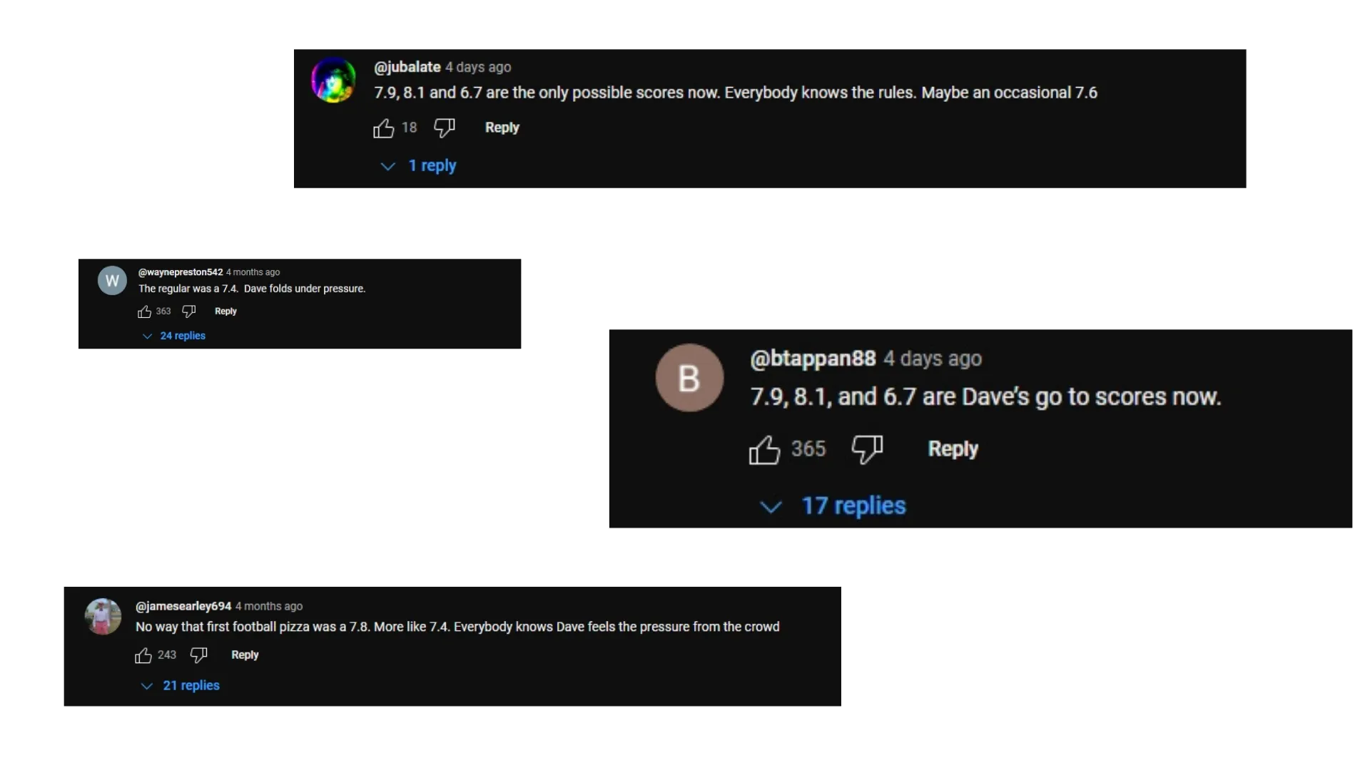 "Comments from Youtube"