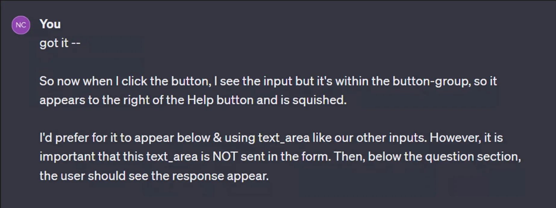 "AI chatbot conversation"